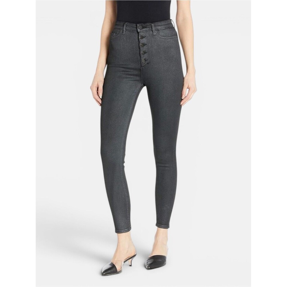 DL1961 Chrissy Instasculpt Black High Rise Skinny Ankle Jeans Size 28 Minimalist